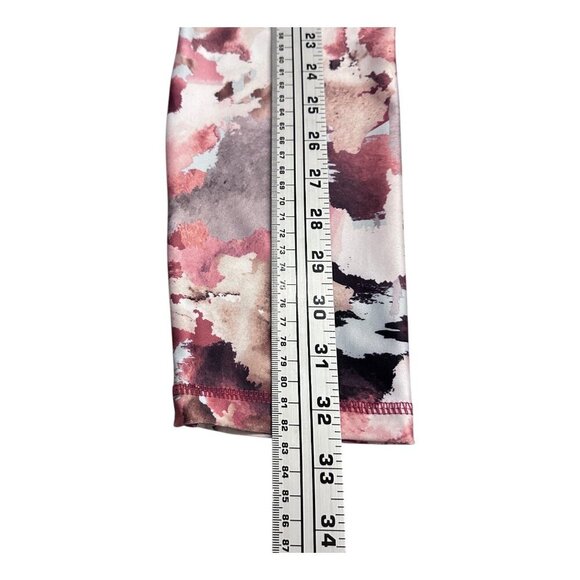 Activ8  High Waisted Tie Dye Leggings Polyester Spandex Blend Pink Size Women S - Picture 10 of 16